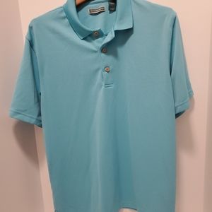 Cubavera Polo Men large shirt blue